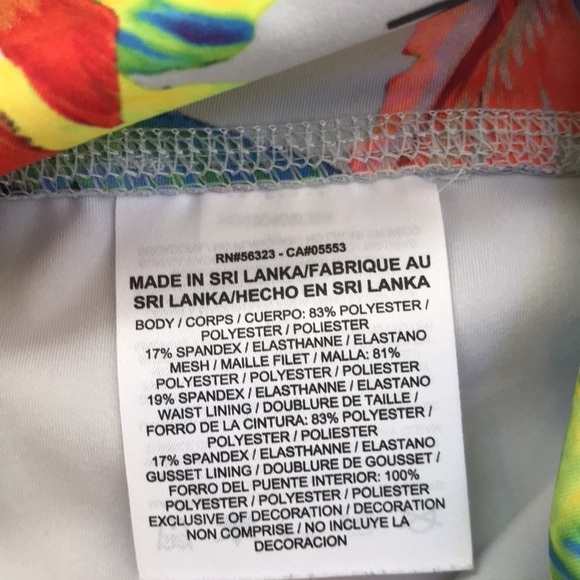 NIKE Size XL tropical print high intensity tights - Picture 4 of 9